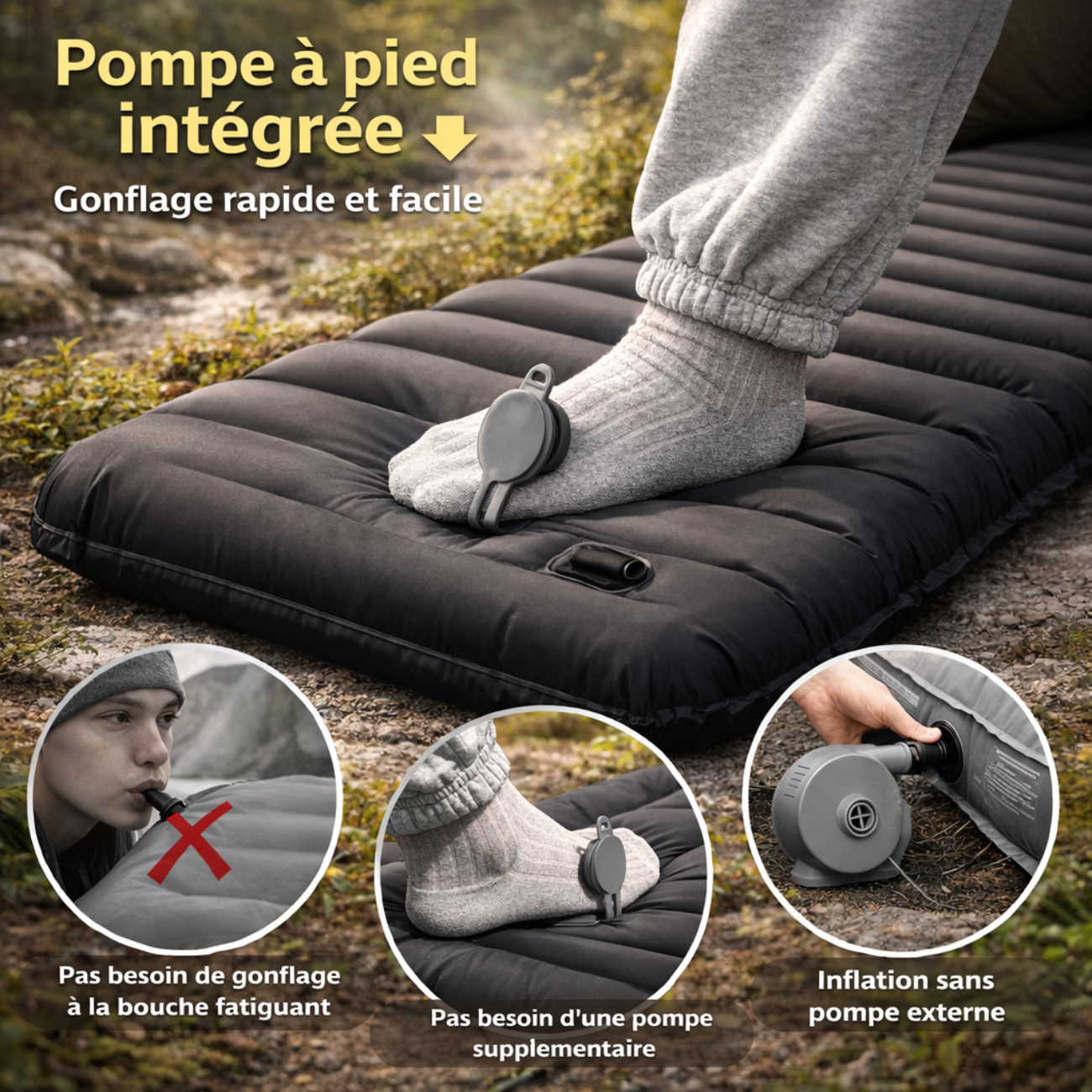 Matelas de Camping Gonflable