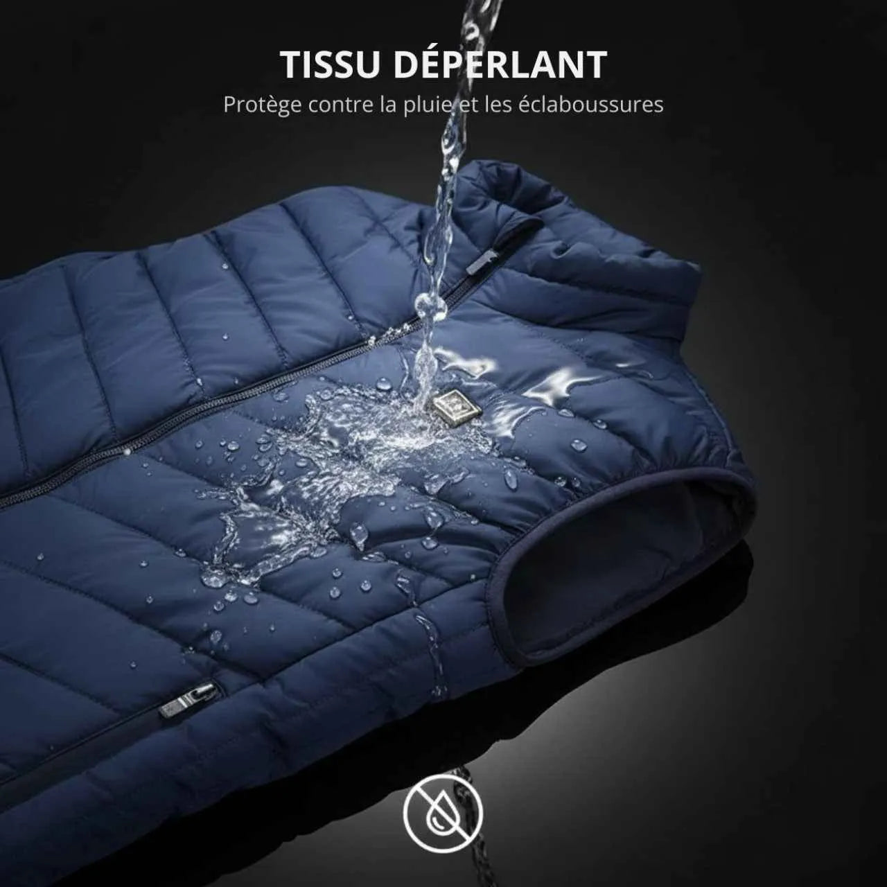 Gilet Chauffant Bleu avec Batterie