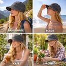 Chapeau de Trek en Denim Femme