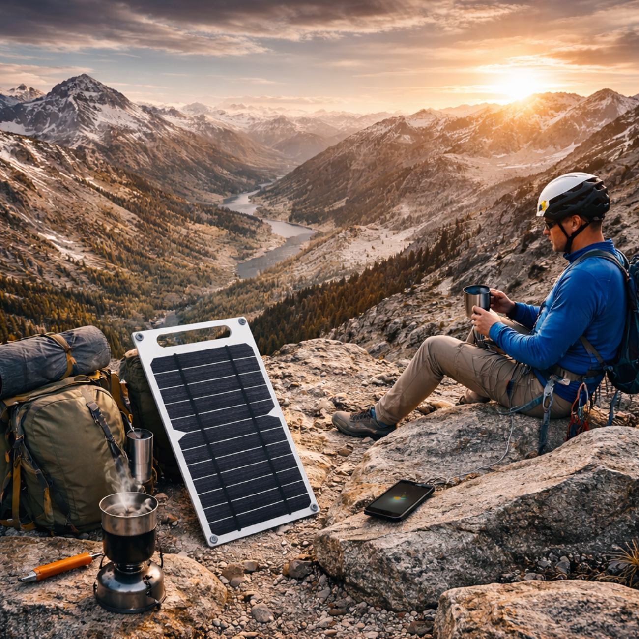 Panneau Solaire de Randonnée 35W