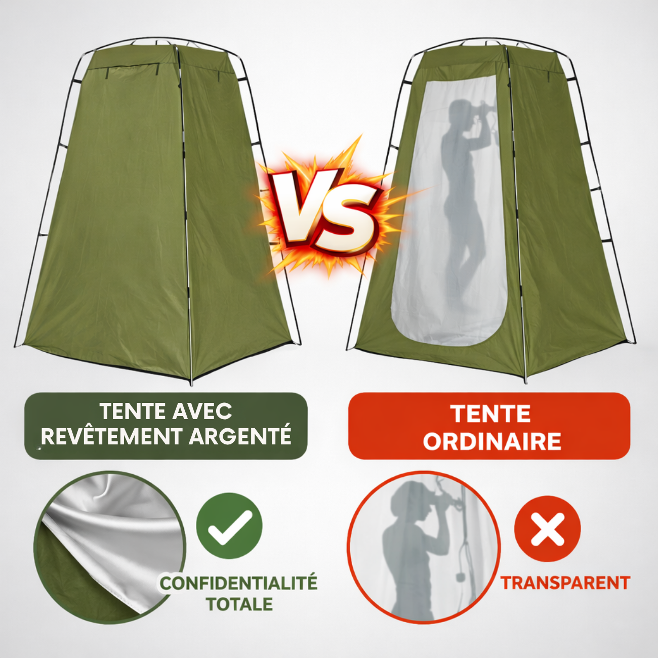 Tente Douche WC Portable