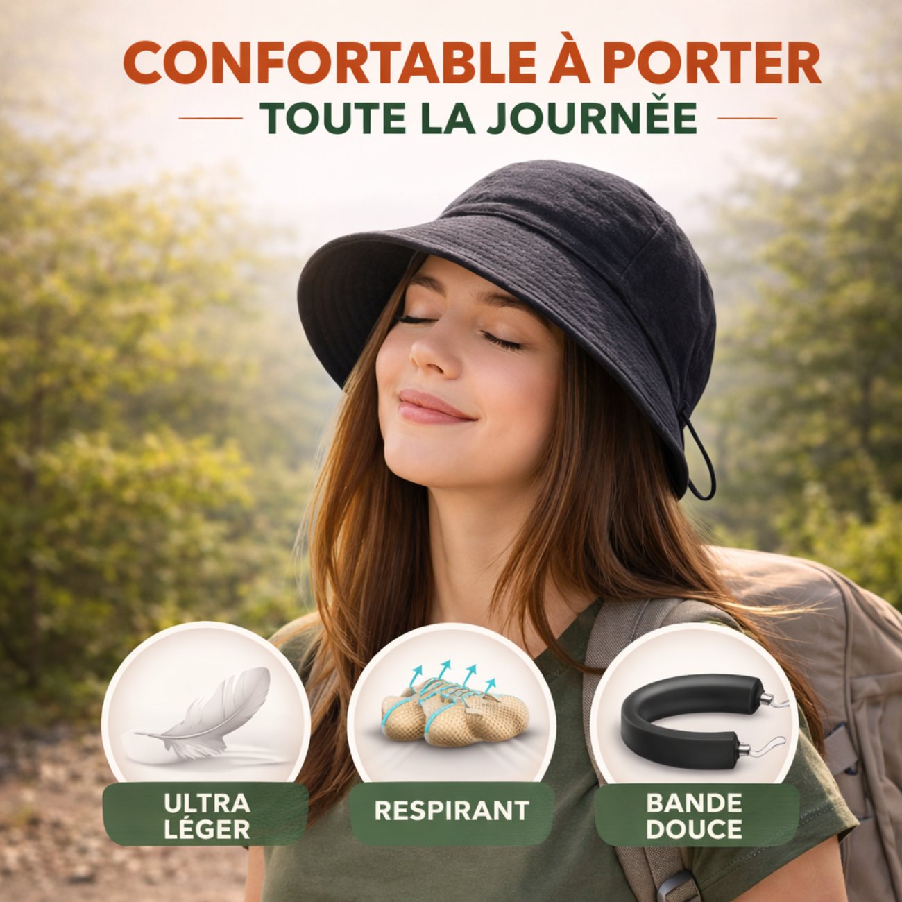 Chapeau de Randonnée Pliable