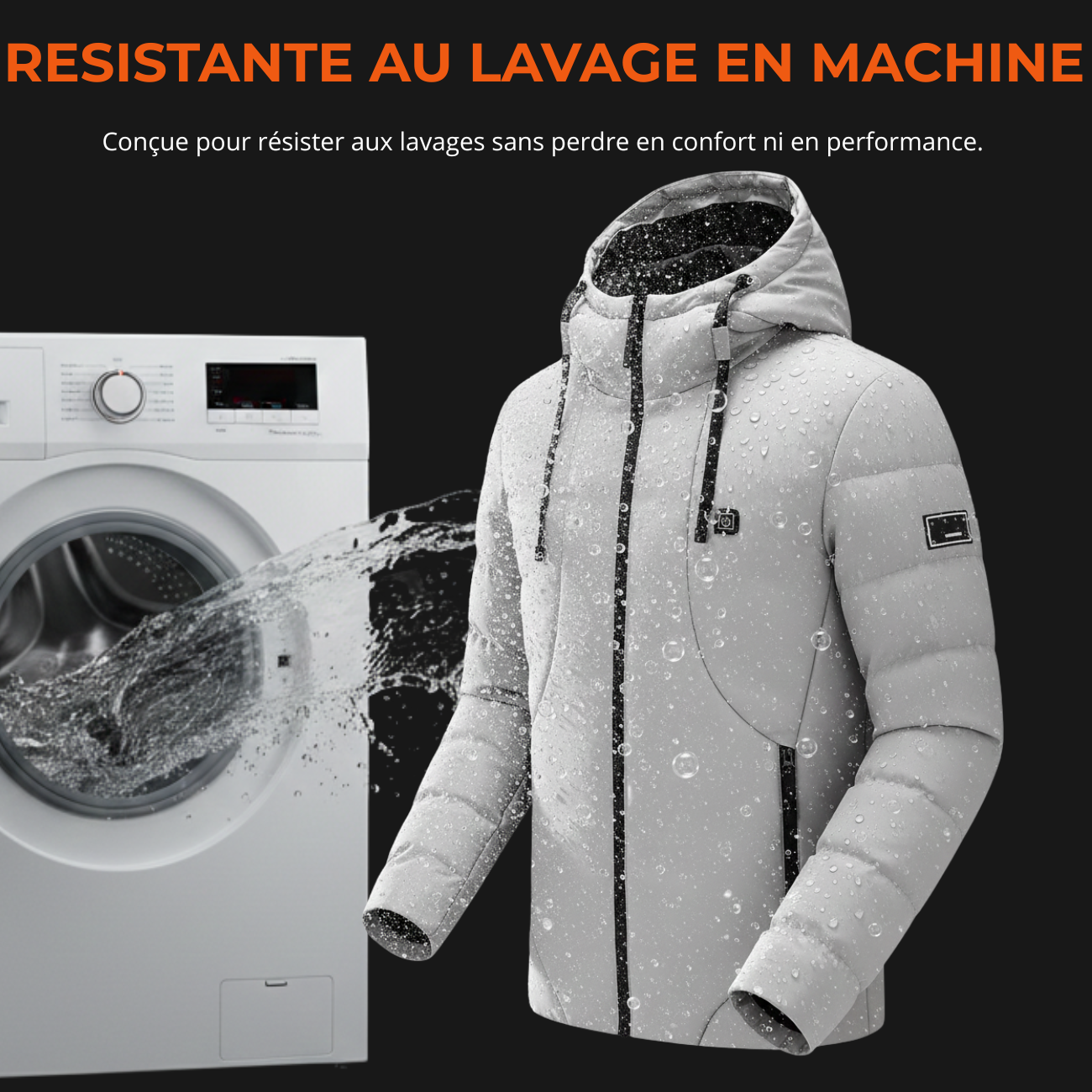 Doudoune Capuche Chauffante