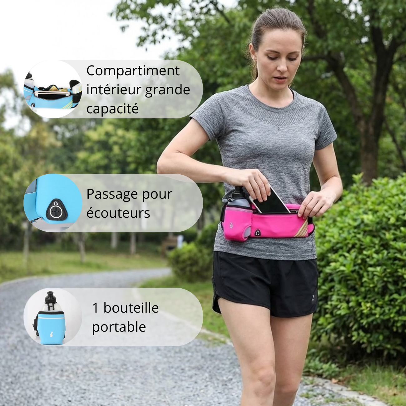 Ceinture d’Hydratation Running Mixte