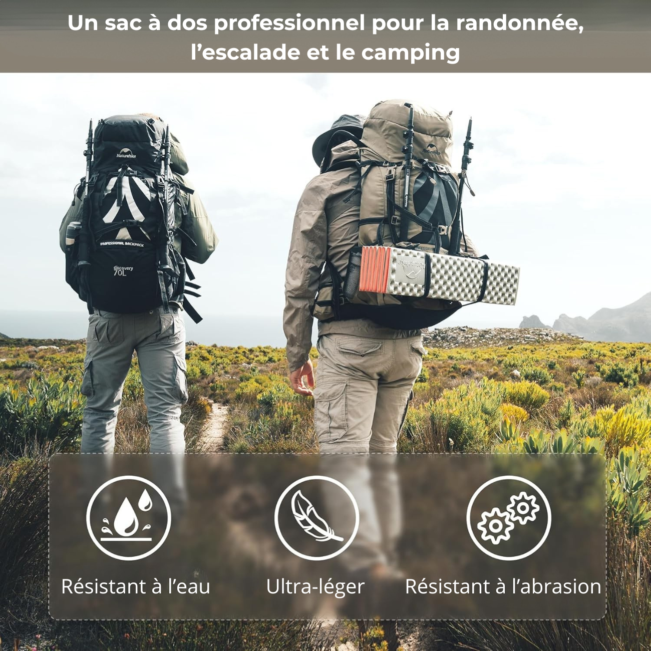 Sac de Trekking 70L - Ergonomique | Randonnée