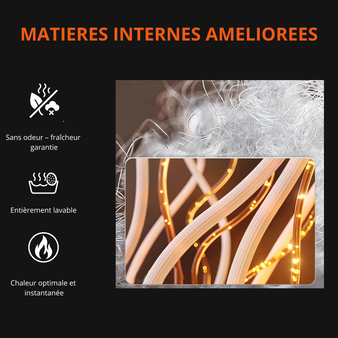 Écharpe Chauffante Rechargeable