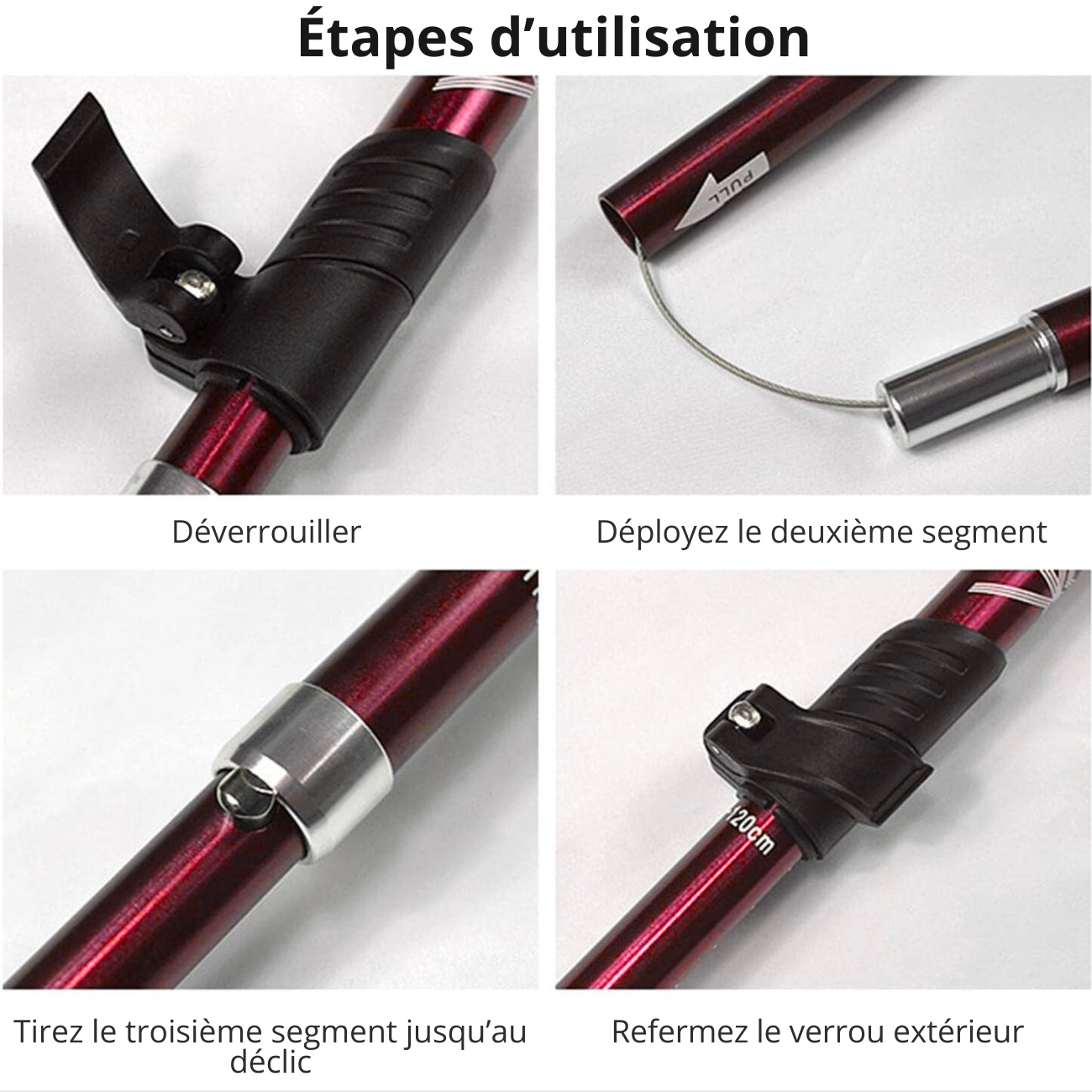 Bâton de Marche Trek Portable