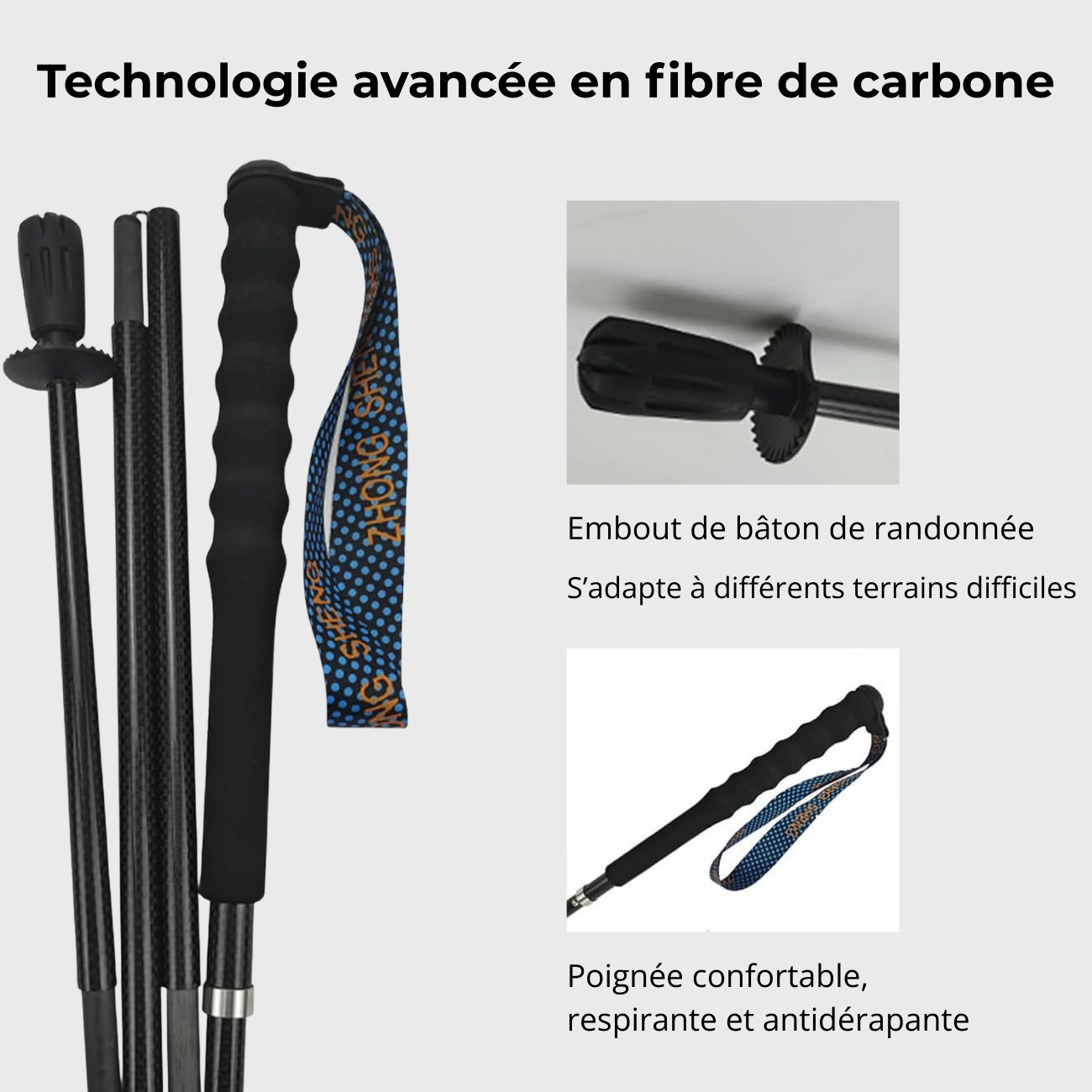 Bâtons de Randonnée Pliables