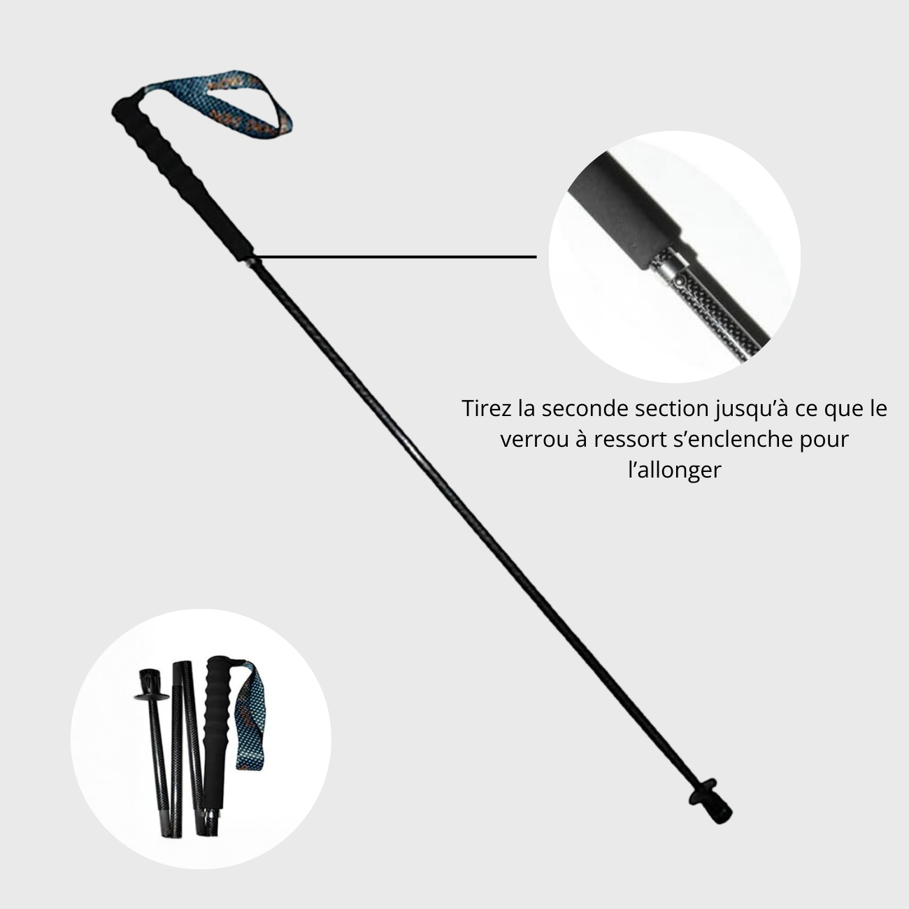 Bâtons de Randonnée Pliables