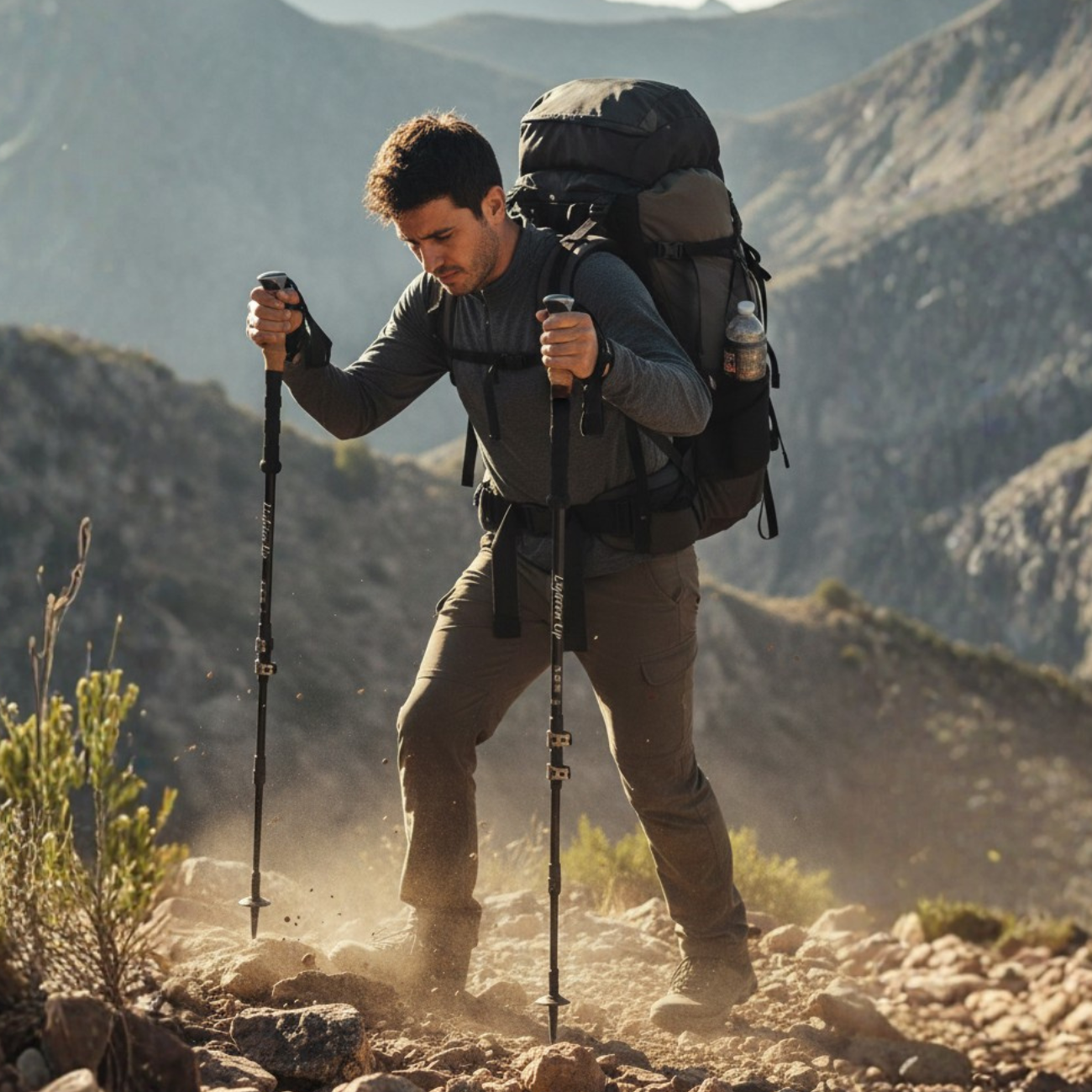 Bâtons de Marche Randonnée en Aluminium