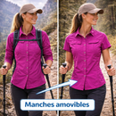Chemise de Randonnée 2en1 à Manches Amovibles