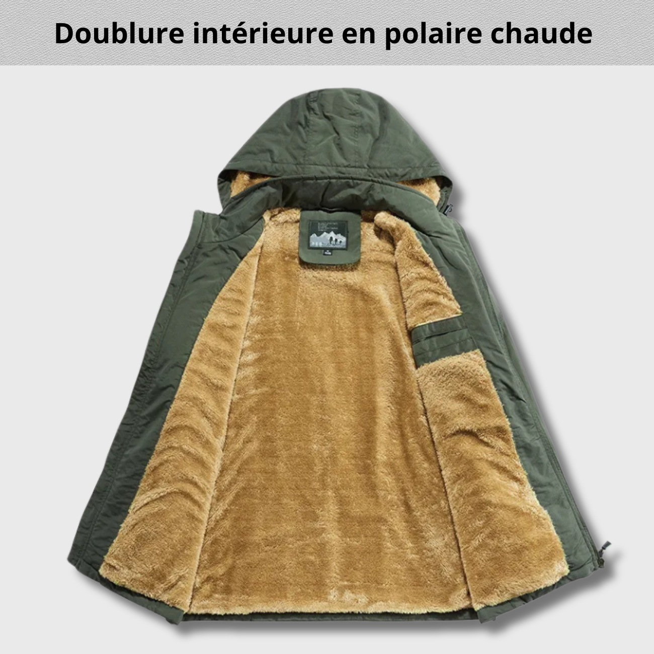 Parka Outdoor Imperméable à Doublure Polaire
