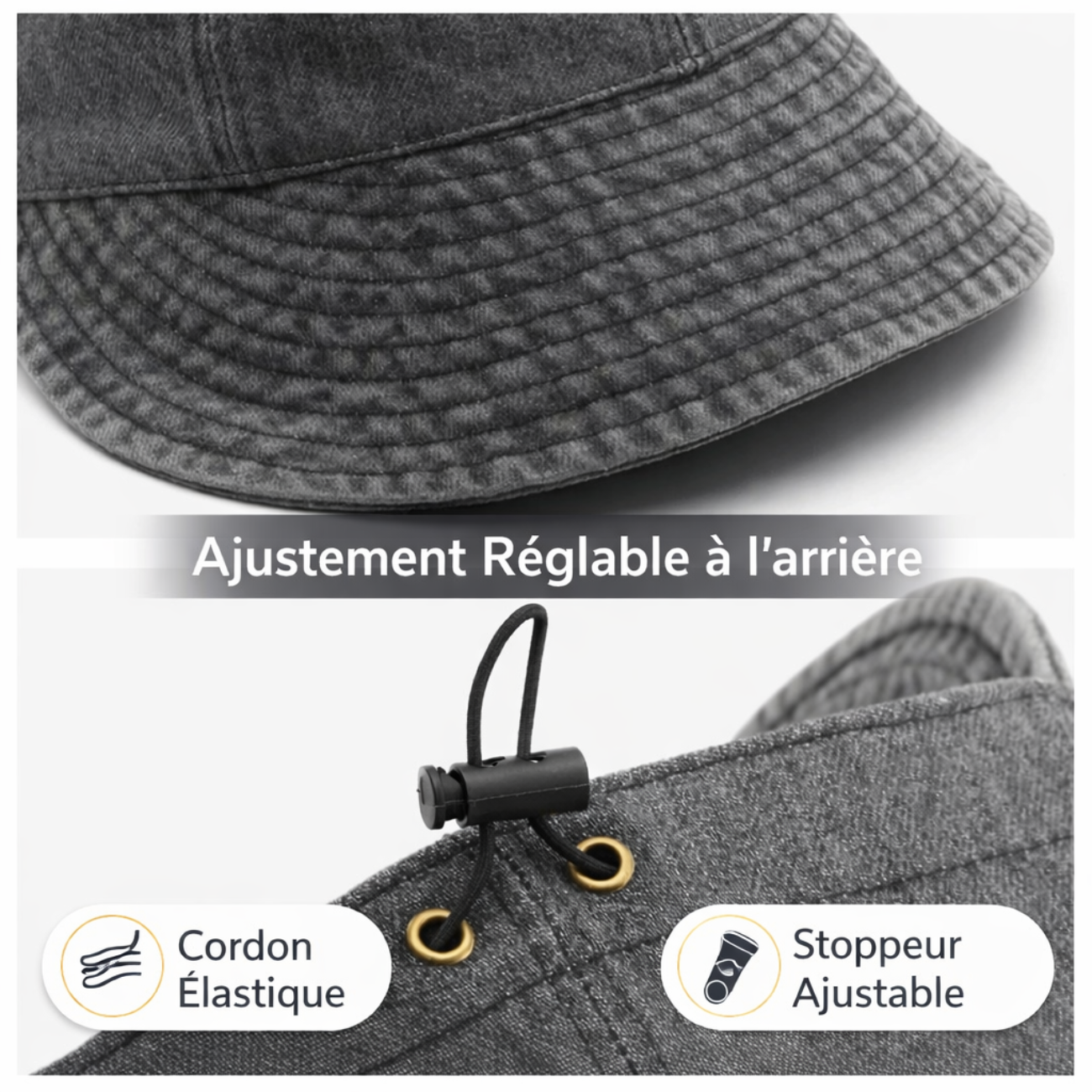 Chapeau de Trek en Denim Femme