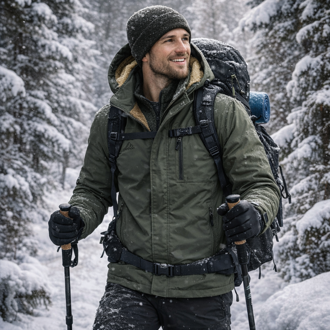 Parka Outdoor Imperméable à Doublure Polaire