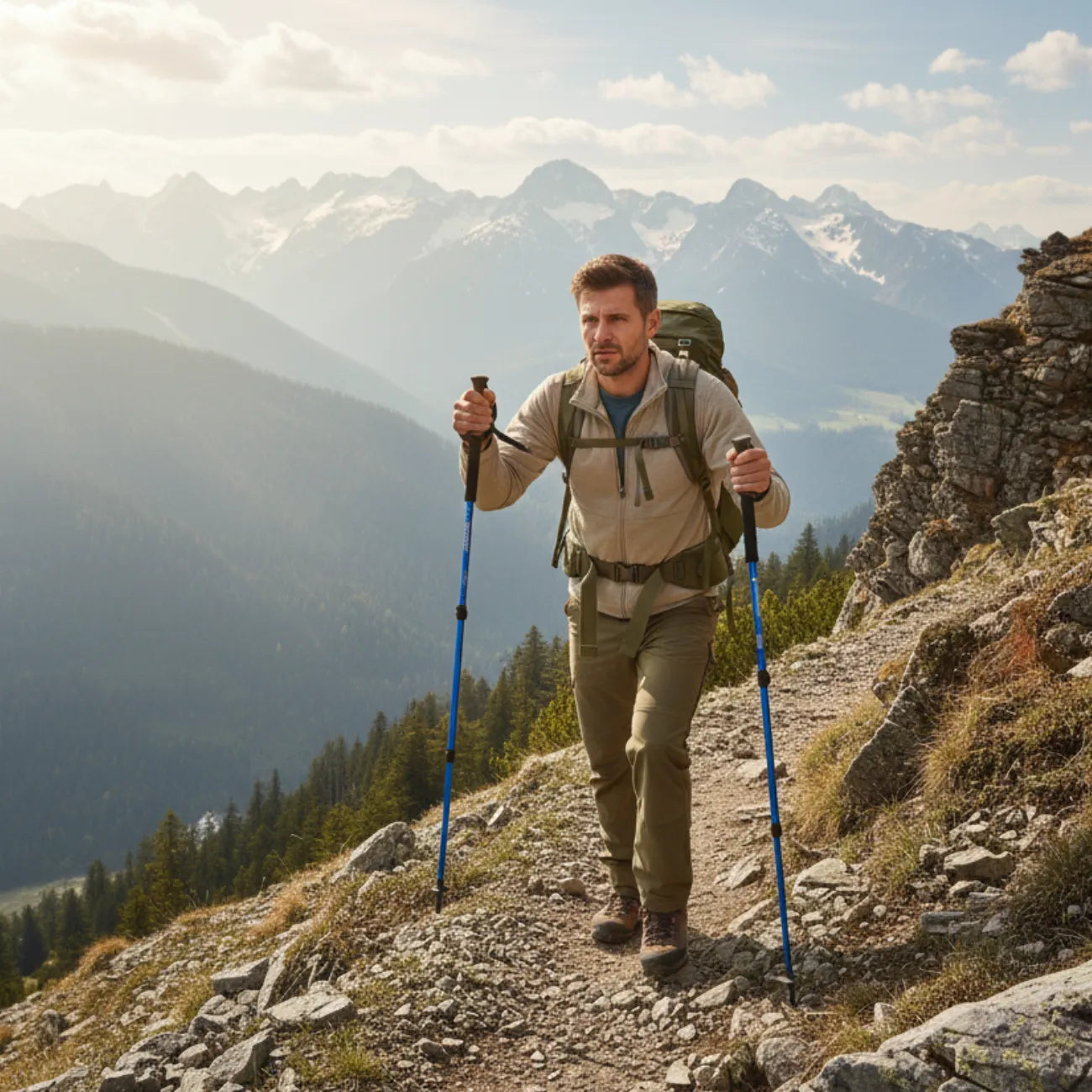 Bâtons de Marche Randonnée Ultralégers