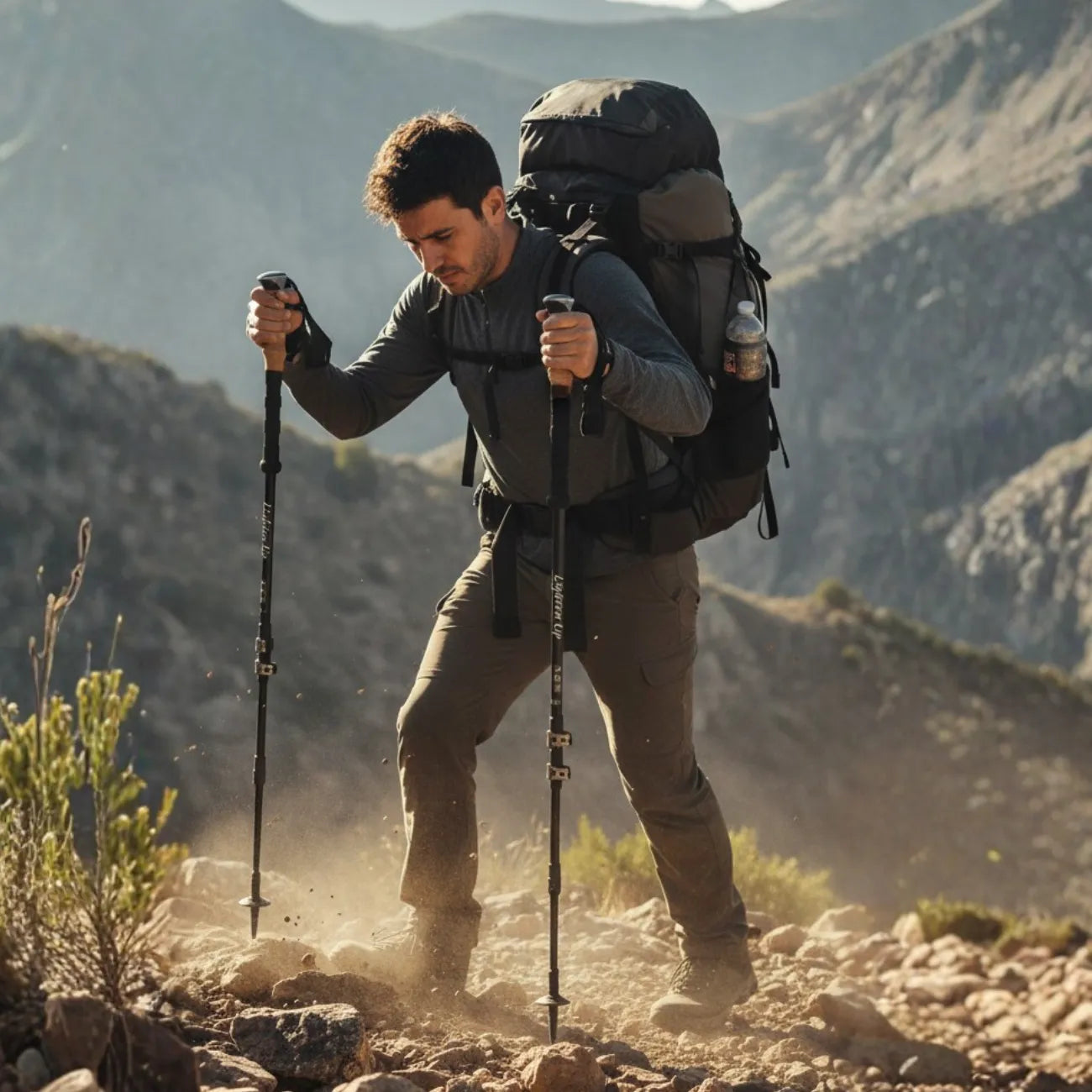 Bâtons de Marche Randonnée en Aluminium