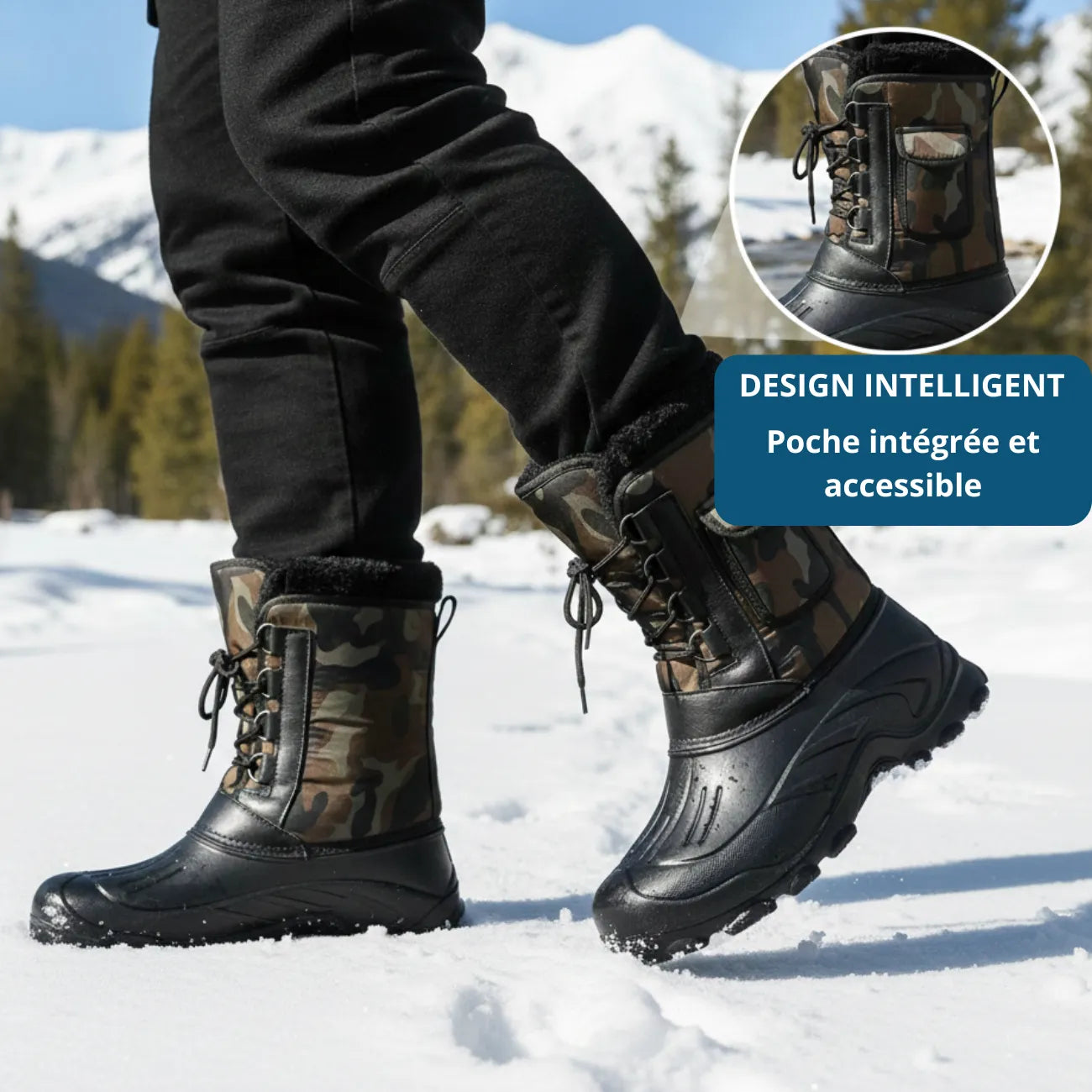 Bottes de Neige Après-Ski Homme