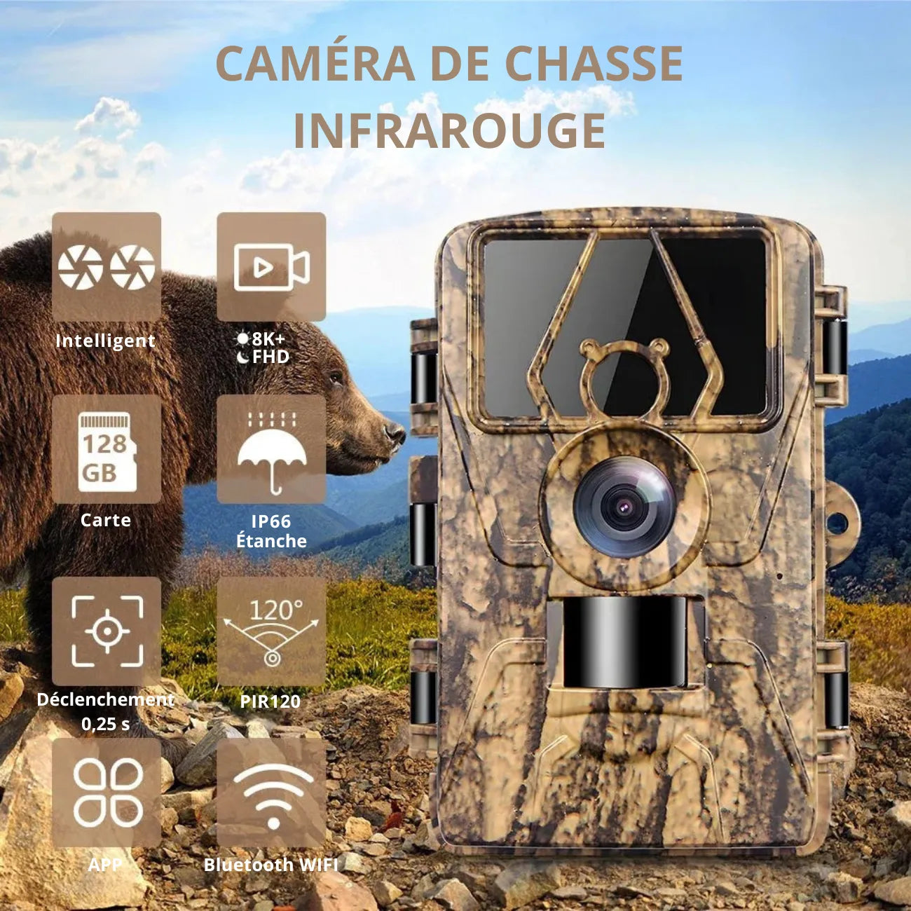 Caméra de Chasse Ultra HD
