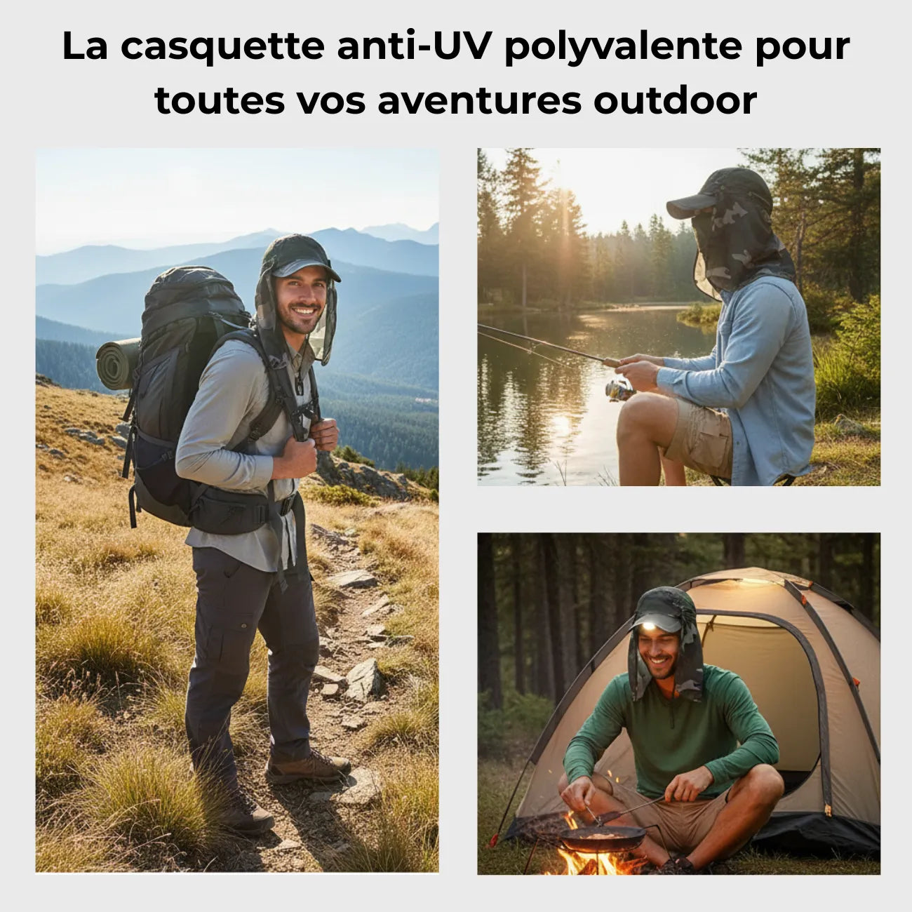 Casquette Anti UV Homme