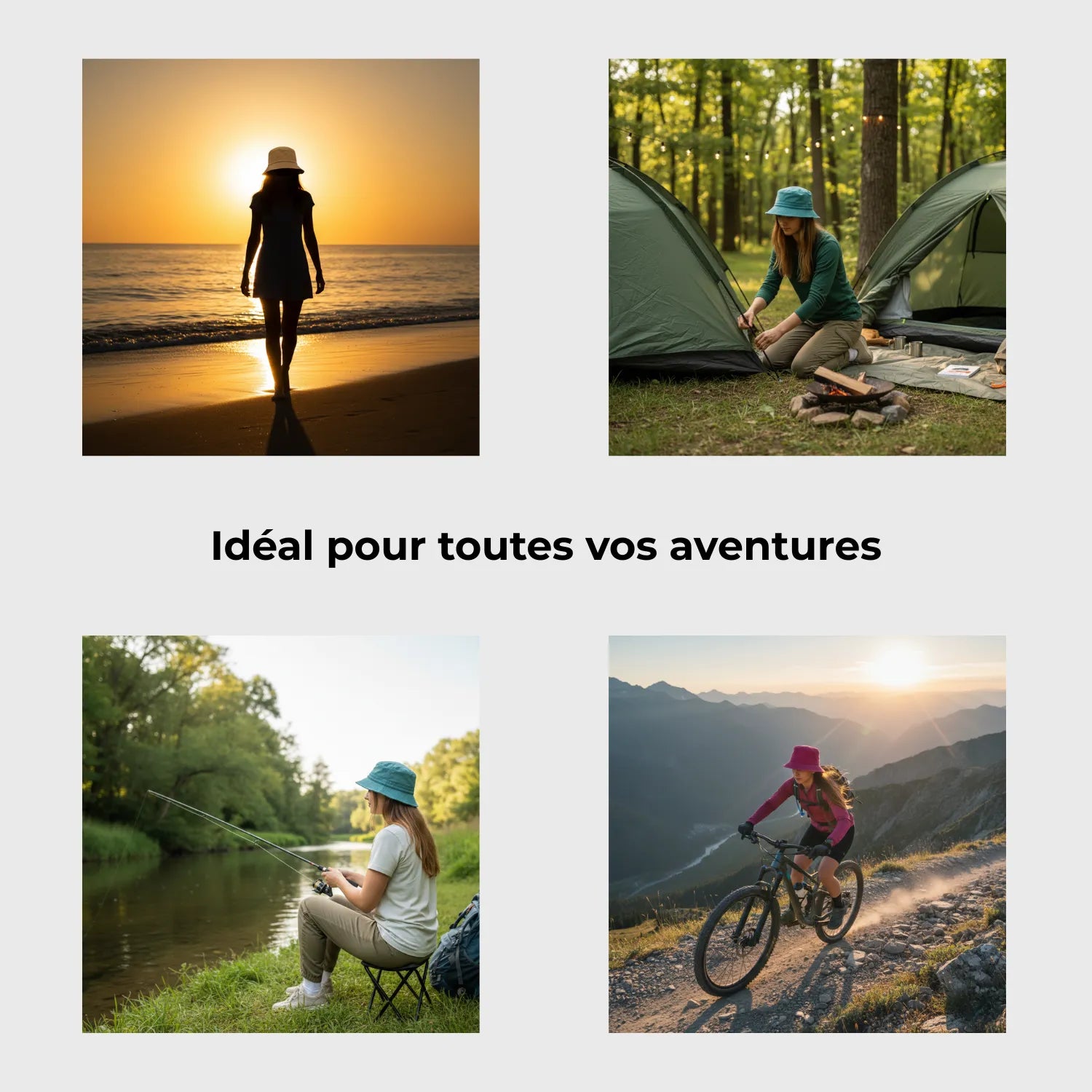 Chapeau Bob Coton Femme