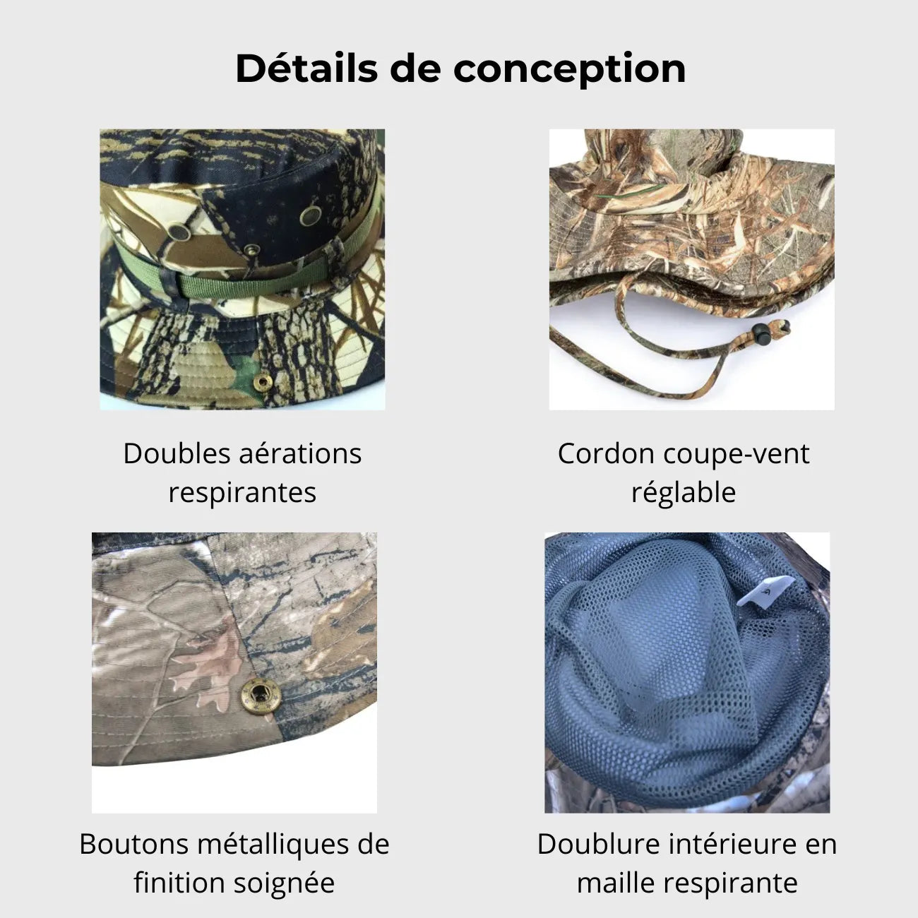 Chapeau Randonnée Anti-UV Homme