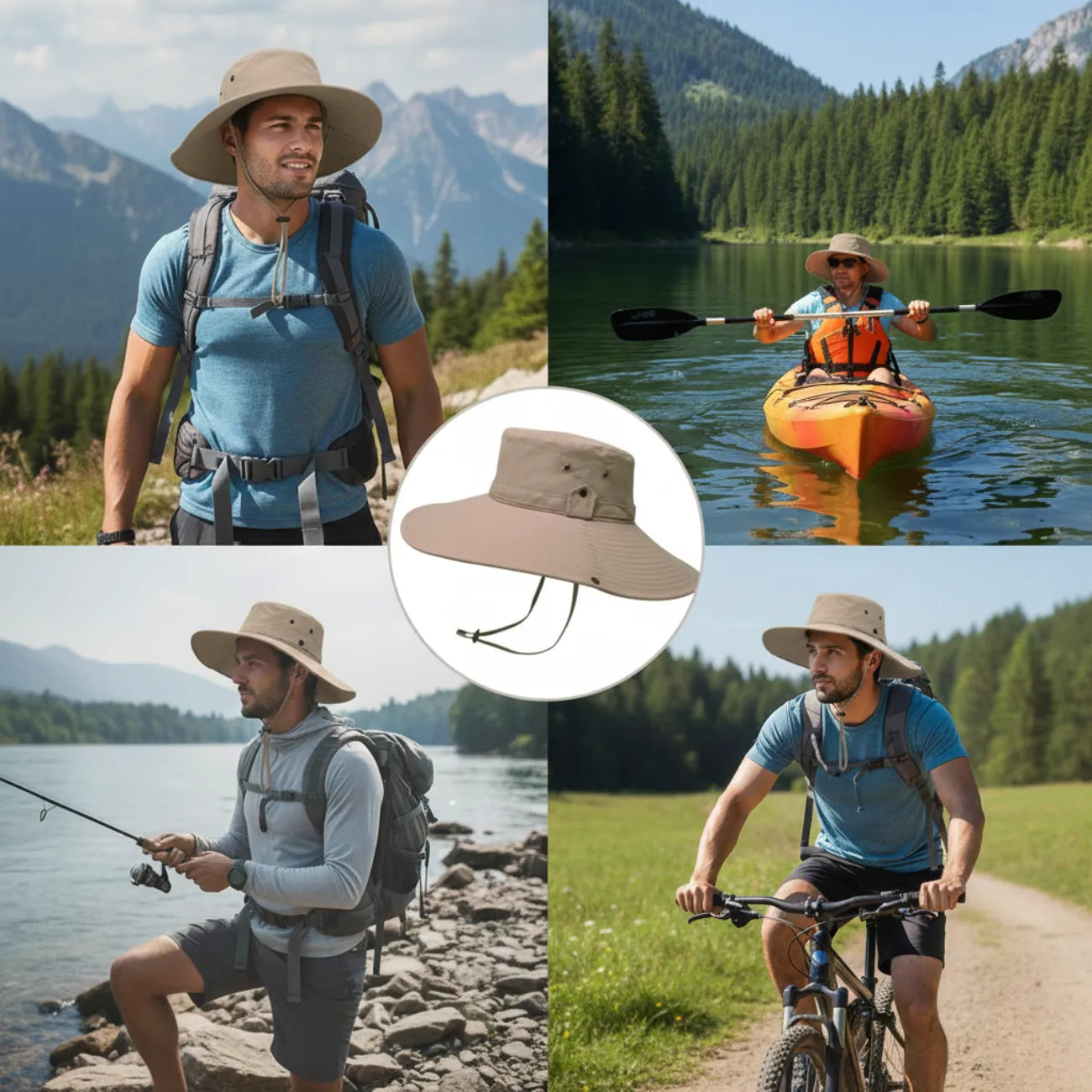 Chapeau de Randonnée Homme Imperméable