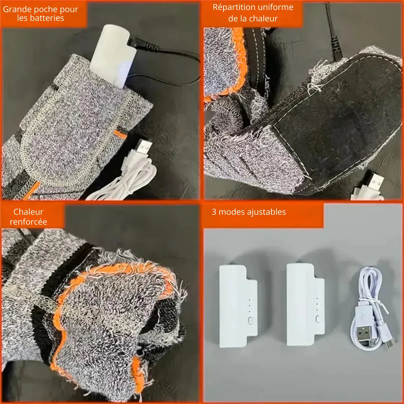 Chaussettes Chauffantes Longues