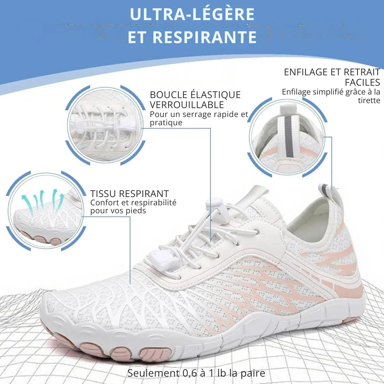 Chaussure Barefoot Pieds Nus - Confort & Flex