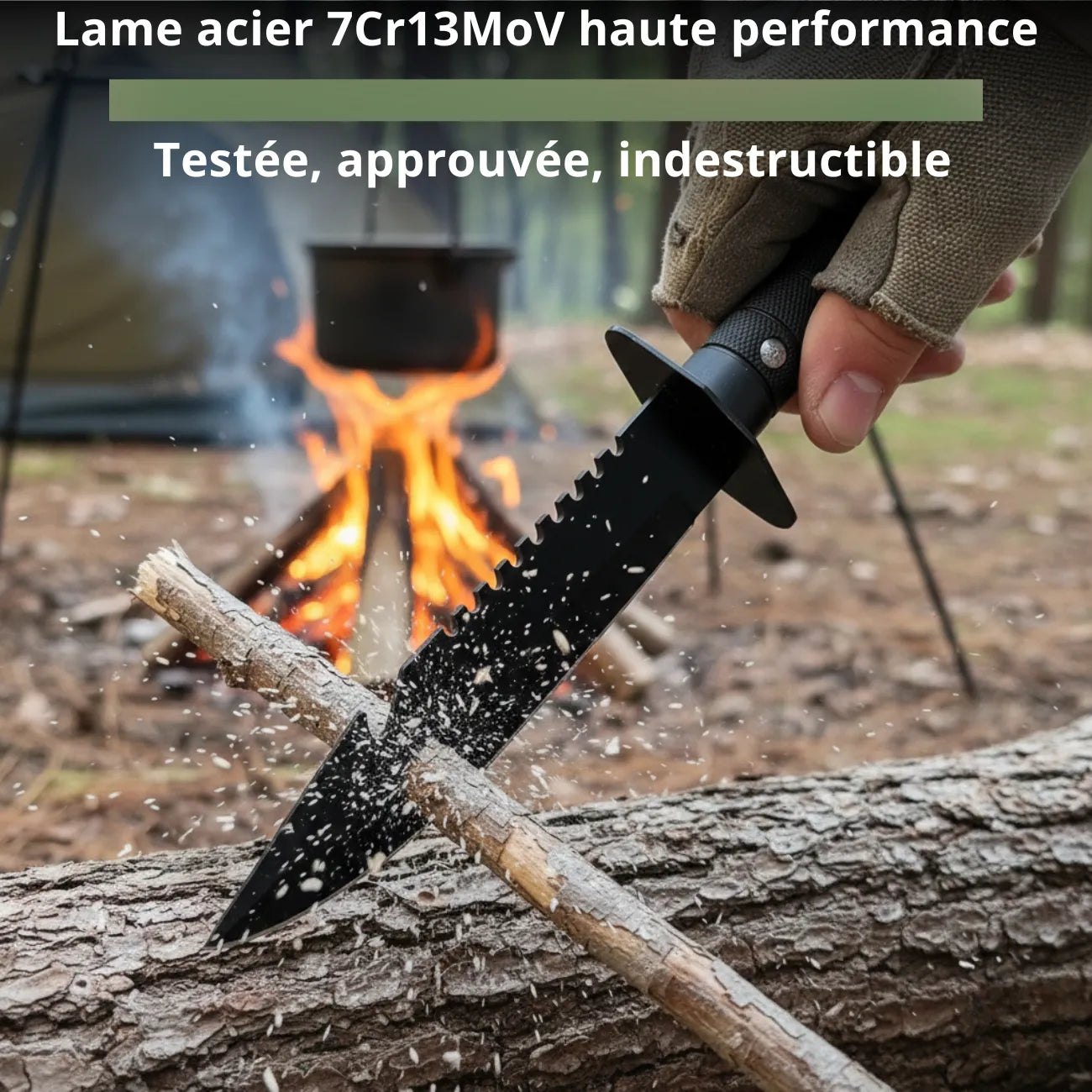 Couteau de Camp de Survie