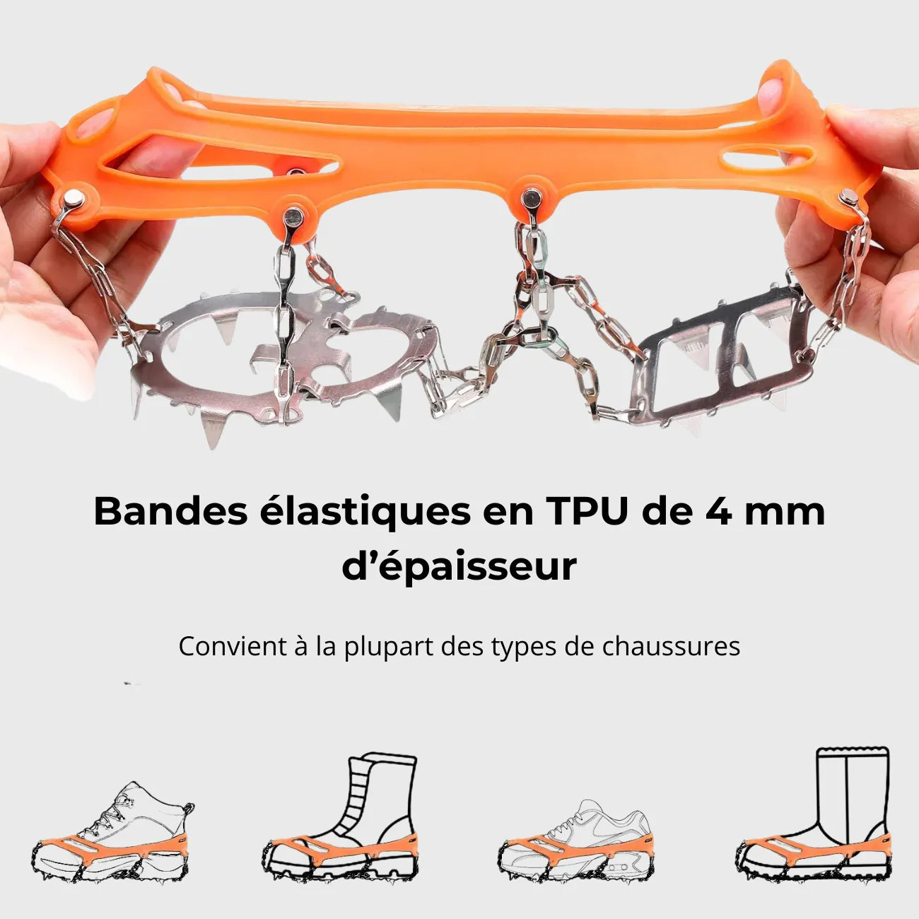 Crampons Neige à Chaîne