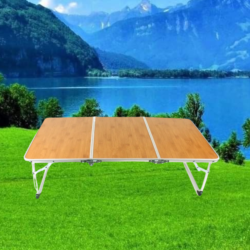 Table de Camping en Bois Pliante