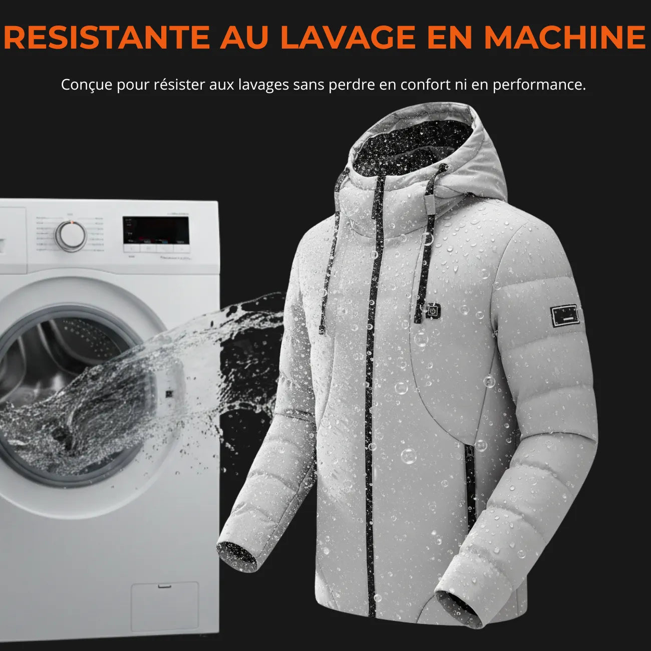 Doudoune Capuche Chauffante