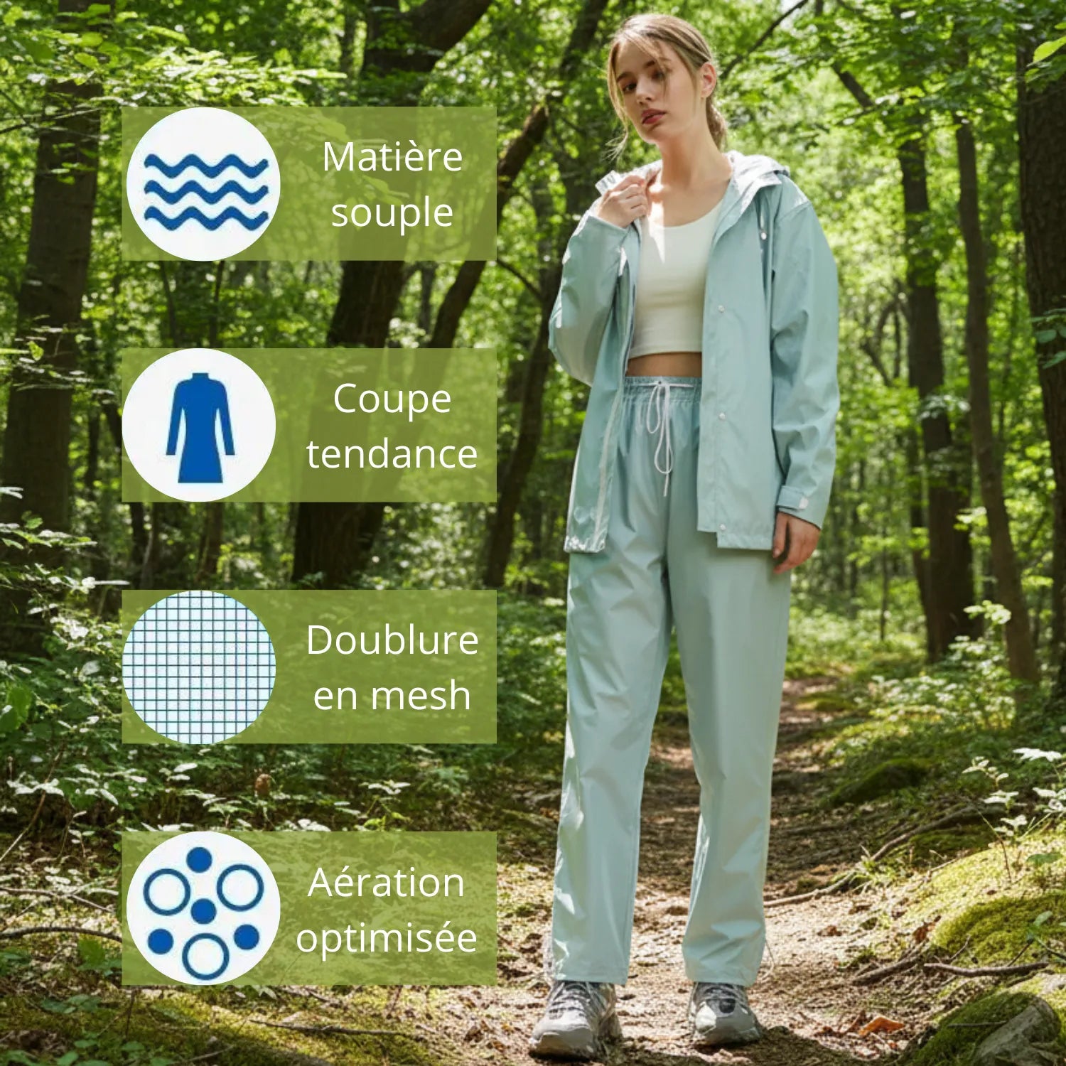 Ensemble de Pluie Femme