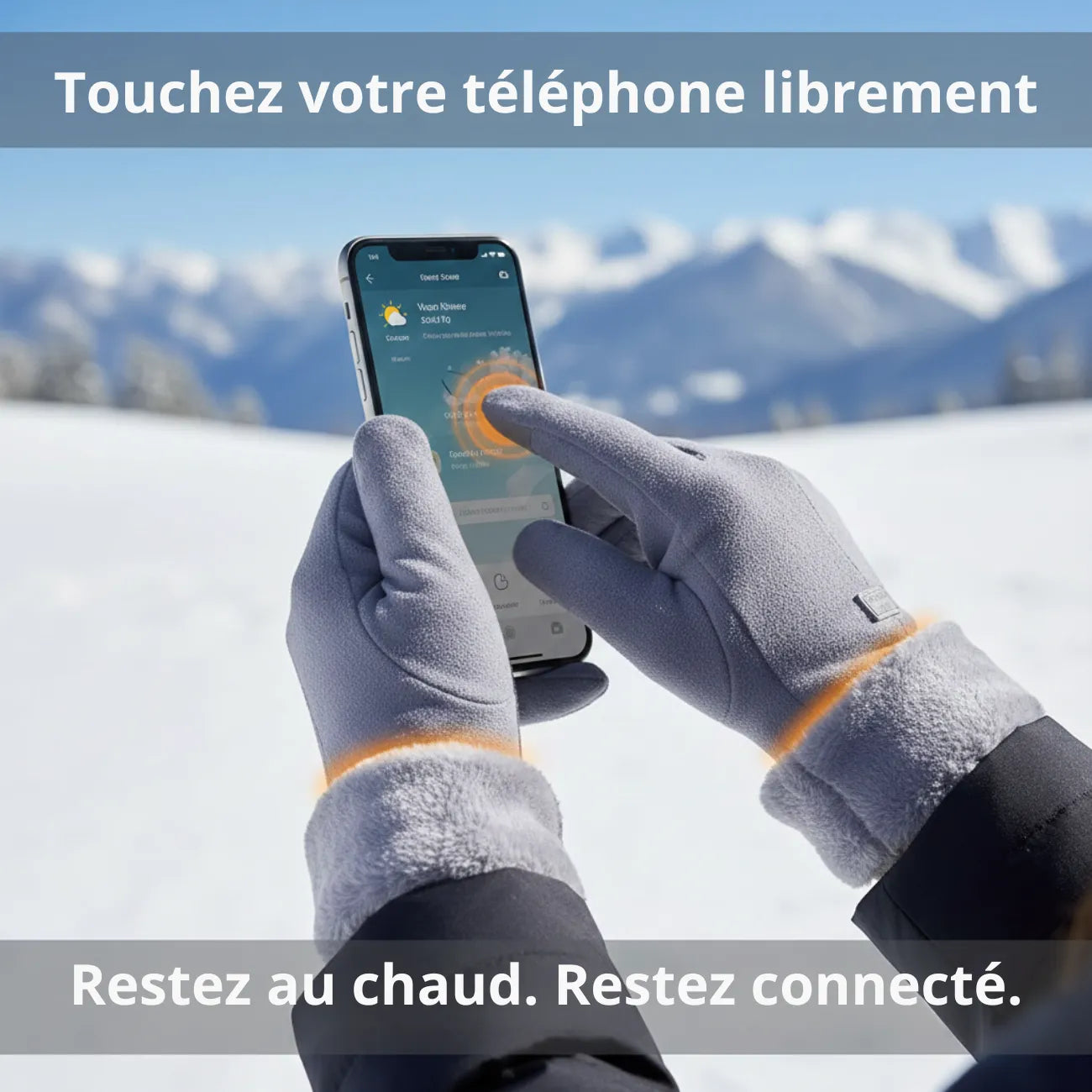 Gants Chauffants Doublure Fourrure
