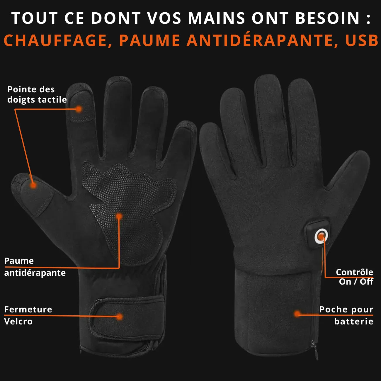 Gants Thermiques Rechargeables