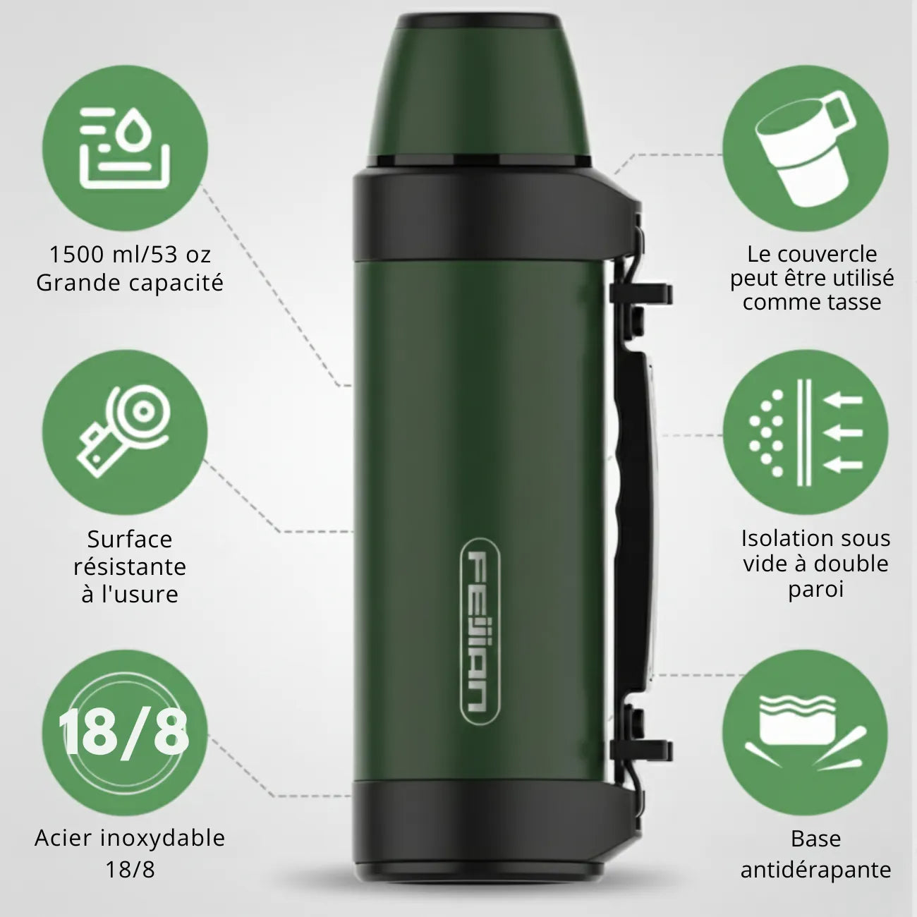 Gourde de Randonnée Grande Capacité