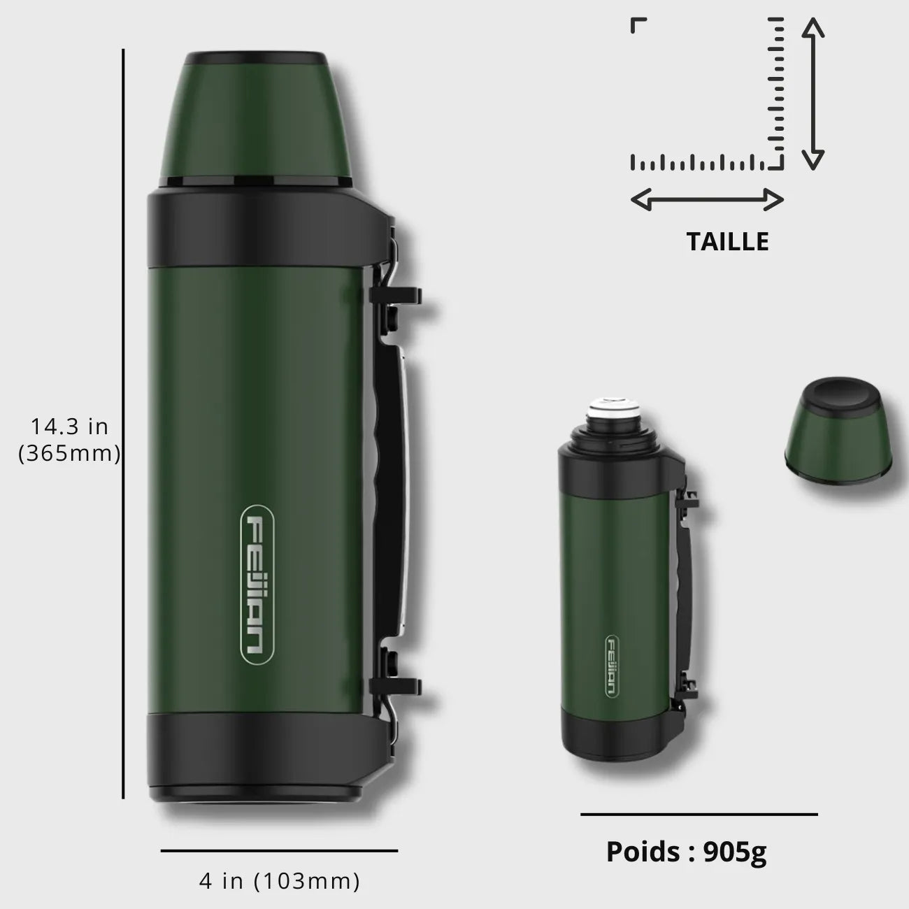 Gourde de Randonnée Grande Capacité