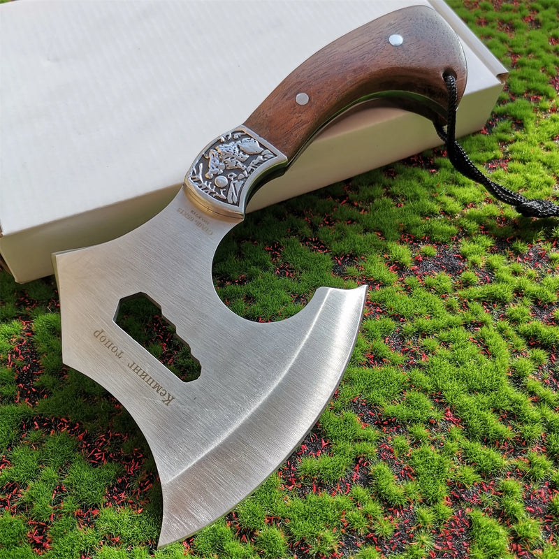 Hache de Survie Manche en Bois - DTYSTORE