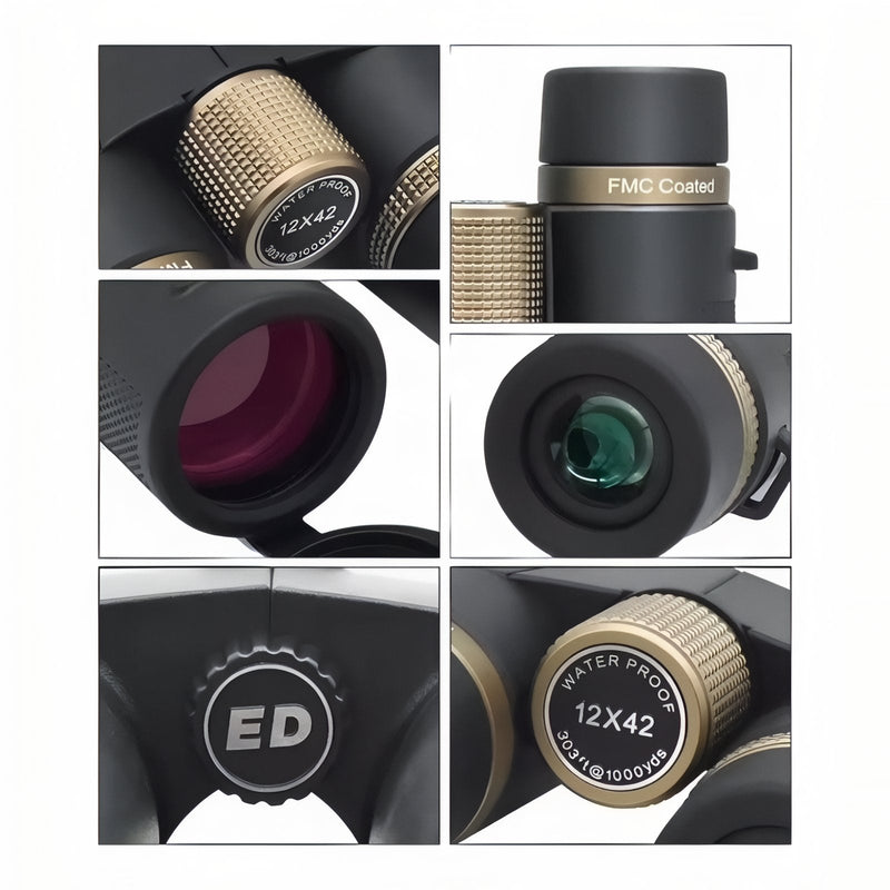 Jumelles Légères Randonnée 12x42 - DTYSTORE