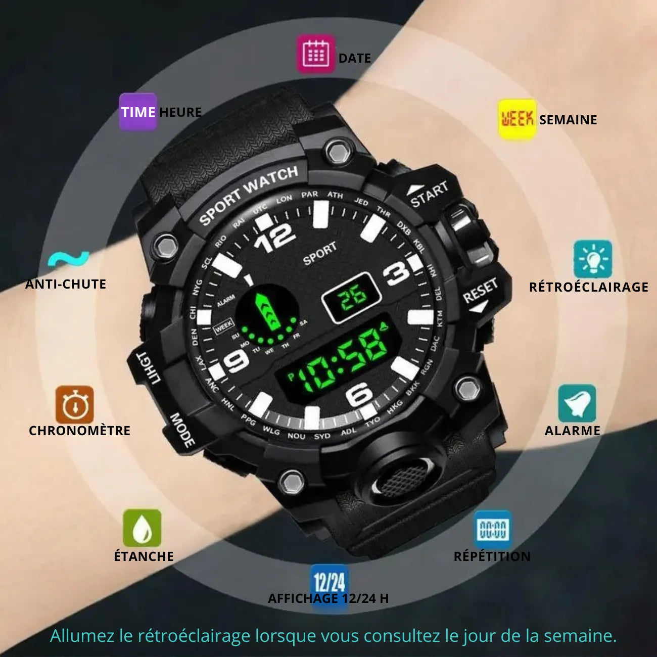 Montre Outdoor Trekking Homme