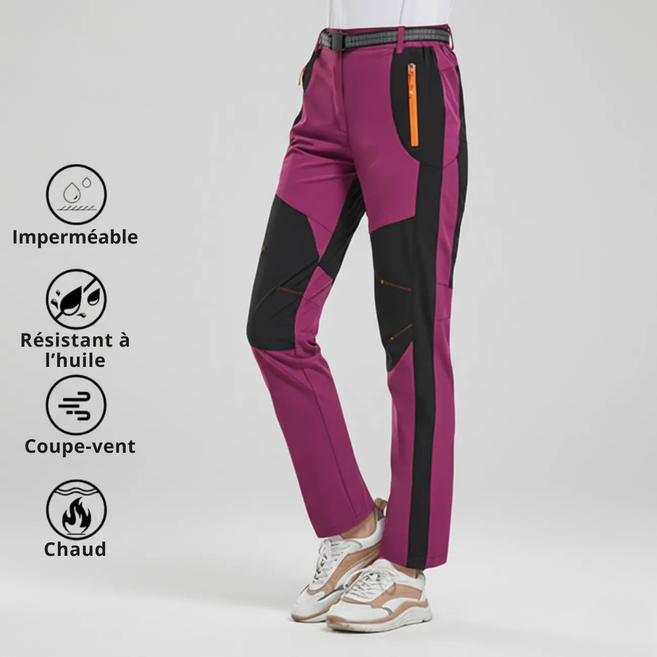 Pantalon de Randonnée Doublé Polaire