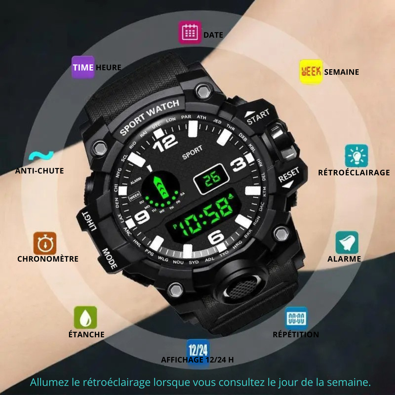 Montre Outdoor Trekking Homme