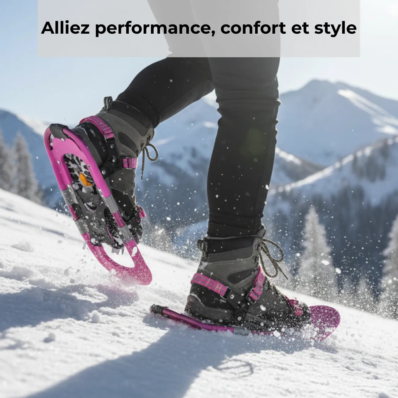 Raquettes à Neige Rose