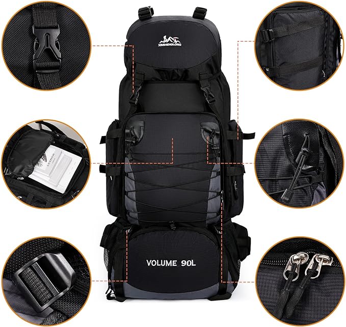 Sac de Trekking Randonnée 90L | Outdoor Montagne & Nature