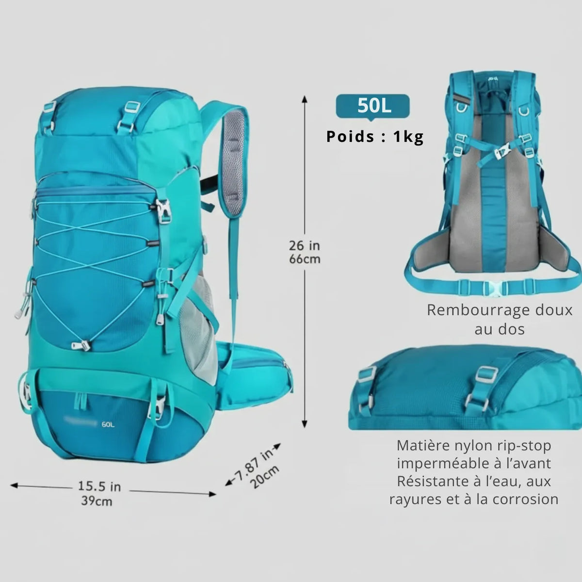 Sac Rando Sac à dos de Trek RANDO 50L | Travel & Outdoor | Boutique Randonnée