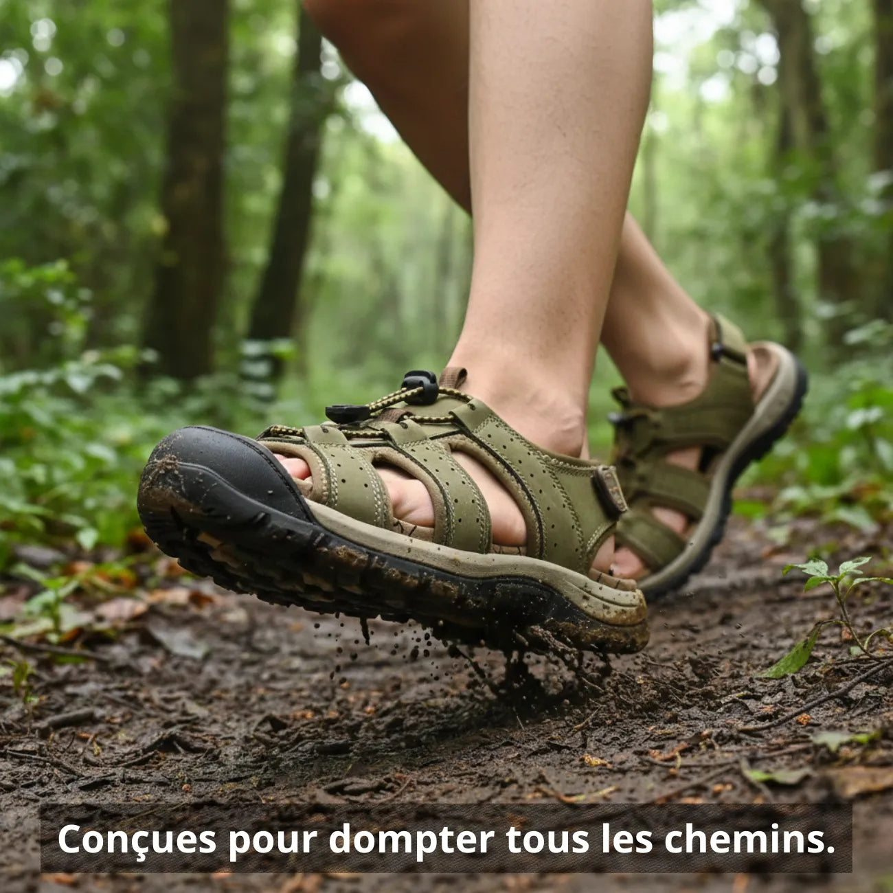 Sandales De Marche Homme Cuir