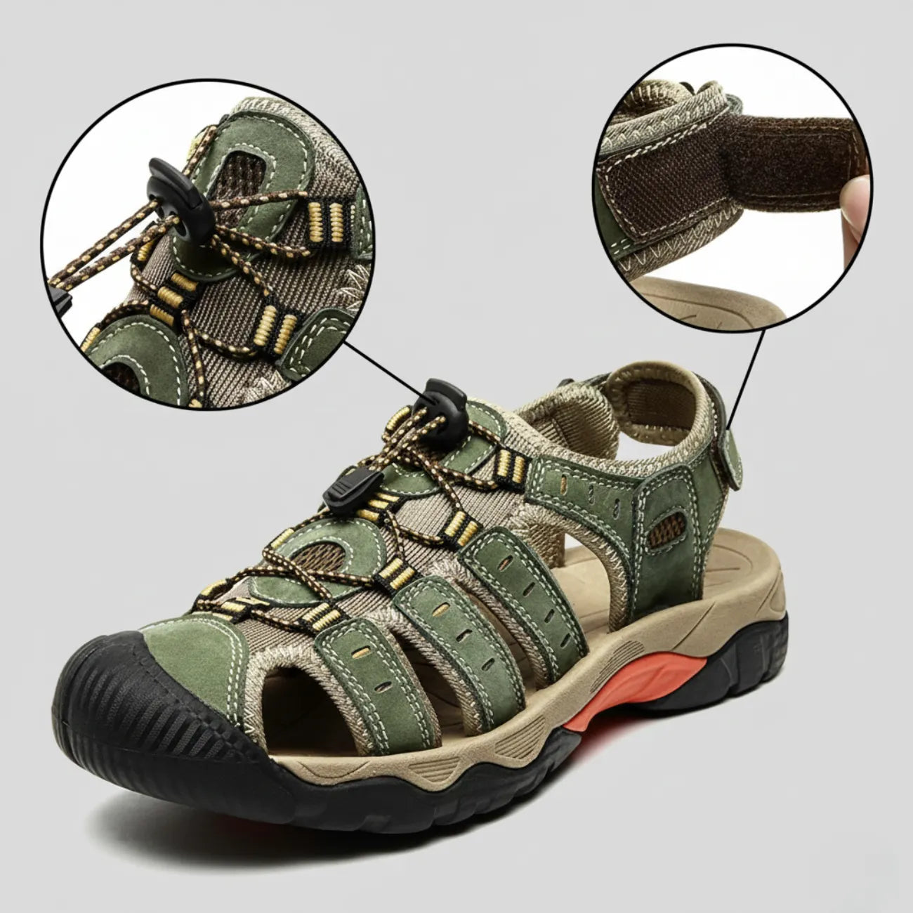 Sandales Randonnée Cuir Homme