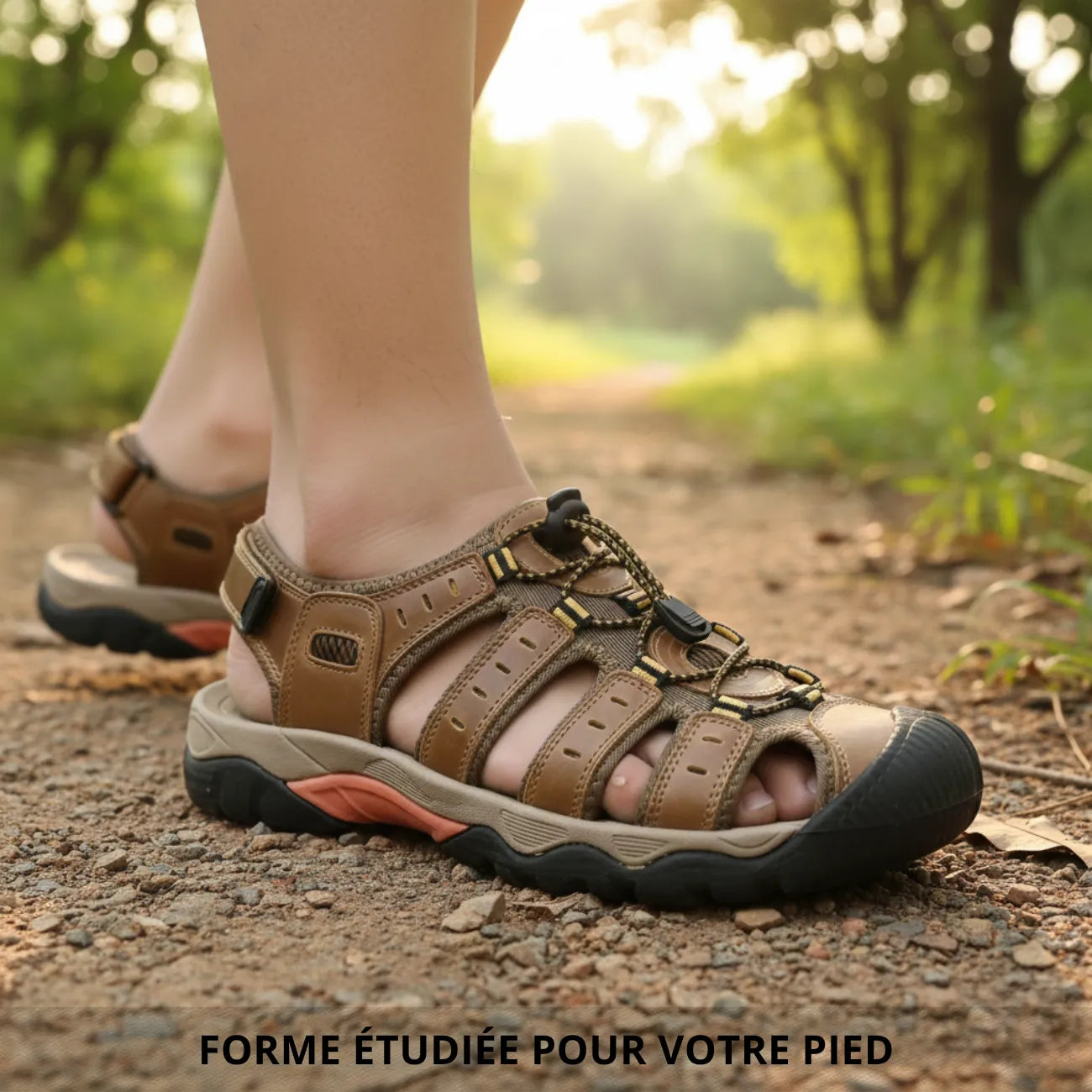 Sandales Randonnée Cuir Homme