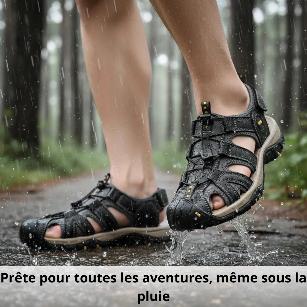 Sandales de Randonnée Homme en Cuir