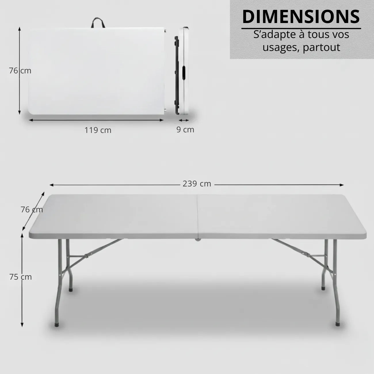Table Pliante Plastique